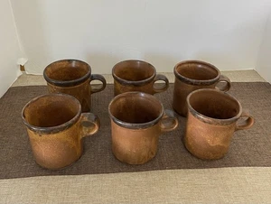 6 Vintage McCoy USA 1412 Stoneware Coffee Cups Read Description - Imagen 1 de 12