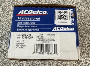 ACDelco 252-318 New Water Pump Kit (GM# 12494067) ***SALE*** Free Shipping - Picture 1 of 7