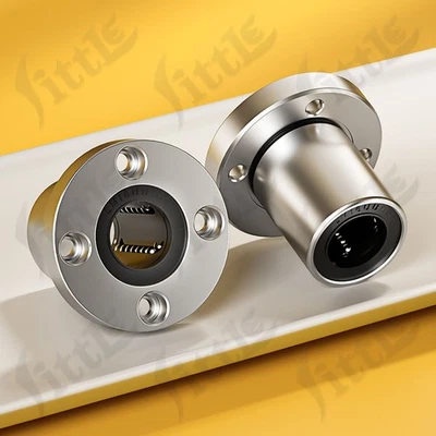 Linearlager mit Flansch LMF6UU bis LMF60UU Ø 8 10 12 13 16 20 25 30 35 40 50mm - Image 1 of 4