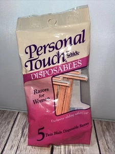 Schick Rasierer Vintage 1990 Personal Touch Einweg Damen 5 Ct NEU Old Stock - Bild 1 von 7