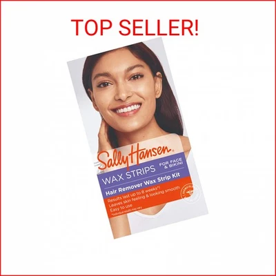 Sally Hansen Kit de Tiras de Cera Depiladora para Rostro, Cejas y Bikini, 34 Tiras Foto 1 de 2