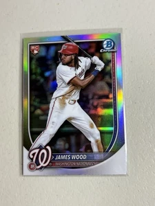James Wood 2025 Bowman Chrome Rookie Red Redemption Refractor #29 RC Nationals - Picture 1 of 2