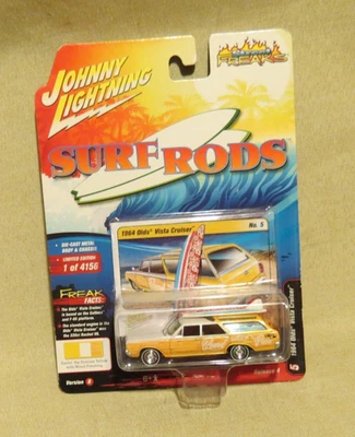 NIP Johnny Lightning White Lightning Chase SURF RODS 1964 Old's Vista Cruiser - image 1 of 2