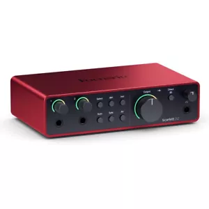 FOCUSRITE SCARLETT 2i2 4TH Generation MK4 scheda audio USB 2 in 4 out Pc Mac Dj - Foto 1 di 5