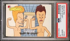 BEAVIS & BUTTHEAD 1994 Ultra "Buff 'N Stuff" #0690 GEM MINT PSA 10 - Picture 1 of 2
