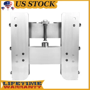 Durable & Compact 4" Adjustable Boat Transom Set Back Manual Jack Plate, Silver - Picture 1 of 3