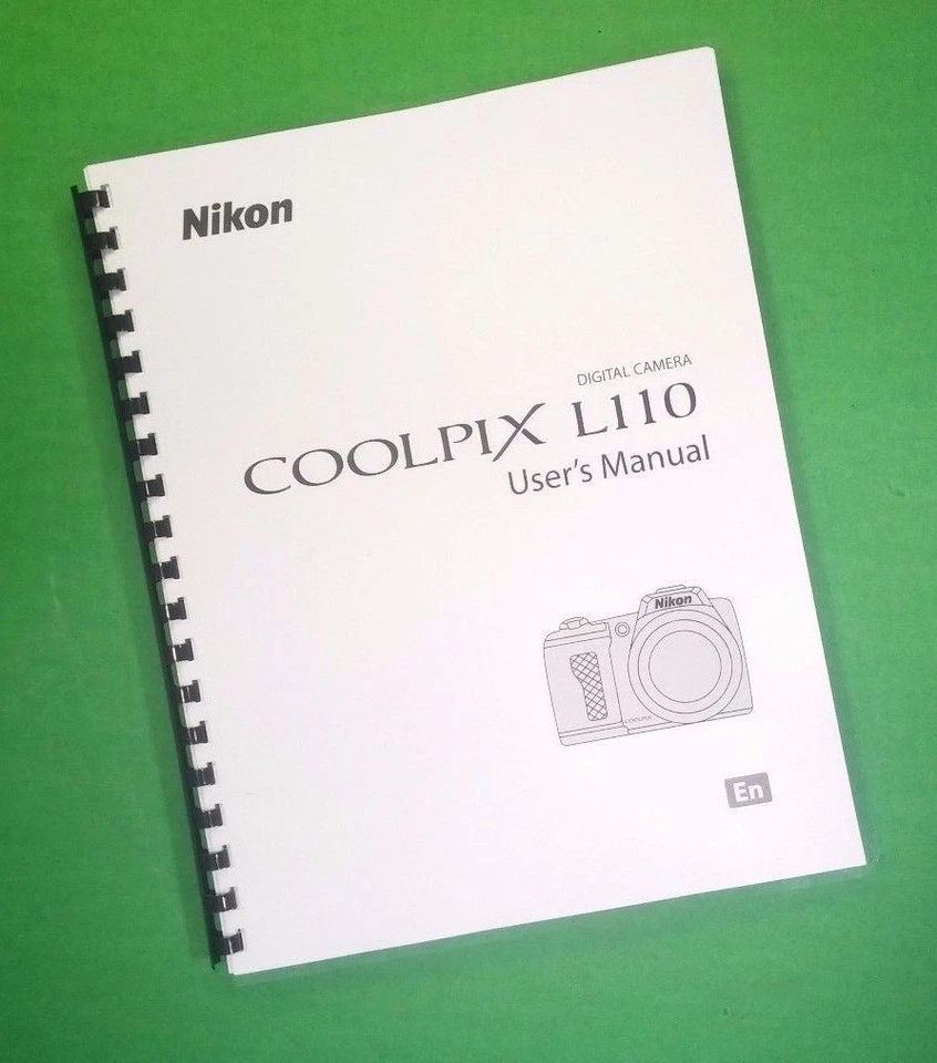 Owners Manual for Nikon L110 Coolpix Camera 156 Pages W/Clear Covers! - Image 1 of 1