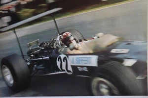 Affiche, Grand Prix formule 1, England,  Joseph SIFFERT sur Lotus-Ford, 64 x 90. - Picture 1 of 5