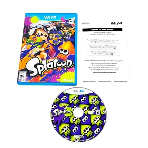 Splatoon Nintendo Wii U CIB Completo con Tarjeta Manual PROBADO - Imagen 1 de 5