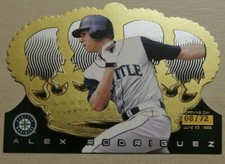 1999 Crown Royale - Alex Rodriguez -Opening Day- gold foil/die-cut #8/72 + bonus