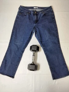 Ann Taylor LOFT Jeans modern kurz Damen Größe 32/14 Denim - Bild 1 von 8