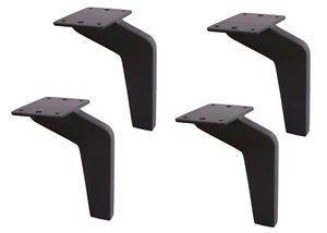 4PCSx Metal Furniture Legs,Coffee Table Sofa Leg,Cabinet Legs,Ottoman Legs Black - Picture 1 of 6