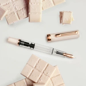 TWSBI ECO crema-oro rosa, stilografica, penna stilografica a stantuffo, penna stilografica, molla B - Foto 1 di 5