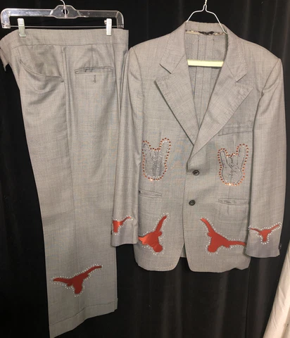 Vintage 70’s Sakowitz Suit Texas Longhorns by BA Designs jacket 38 pants 32 Cover