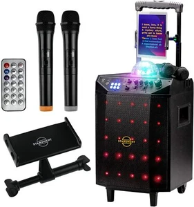 Portable Karaoke Machine -Wireless Bluetooth Speaker System with USB - Picture 1 of 7