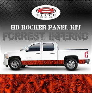 Forrest Inferno Tree Camo Rocker Panel Graphic Decal Wrap Truck SUV - 12" x 24FT - Picture 1 of 3