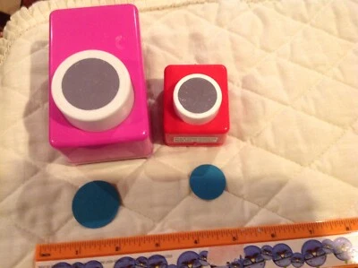 ALL NIGHT MEDIA Large Circle Punch Bonus Smaller Punch Lot Of 2 - Изображение 1 из 4