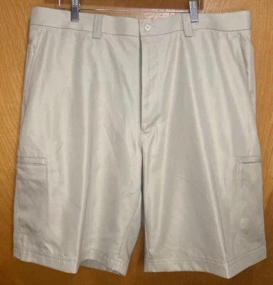 NUEVO Top Flite Pantalones Cortos de Golf Para Hombres Talla 38x10 Caqui Chino Bolsillos con Cremallera Carga Informal Foto 1 de 4