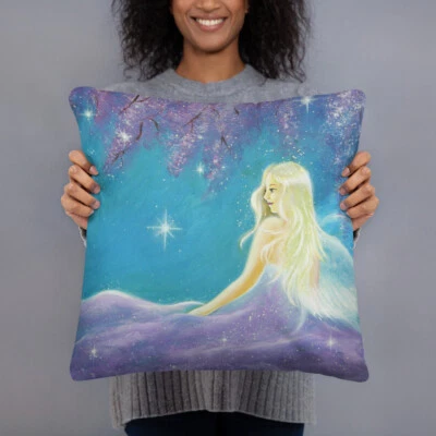 Guardian Angel Art Pillow for Couch and Sofa. Living Room Bedroom Decor Gifts - Image 1 of 4