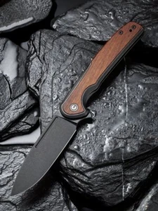 Coltello Civivi by WE VOLTAIC C20060-1 Flipper 14C28N Acciaio CUIBOURTIA Wood - Foto 1 di 8