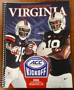 Brand New 2018 VIRGINIA CAVALIERS Football Media Guide ACC Media Day - Picture 1 of 1