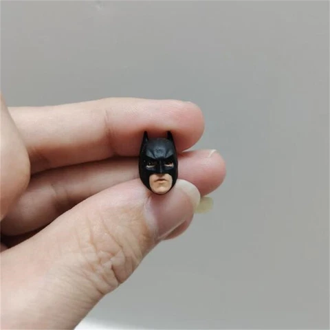 Painted 1/18 Scale The Black Knight Bat Mask Batman Head Sculpt Fit 3.75" Figure Cover