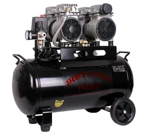 Silent Air Compressor Low Noise 50 Litre Oil Free 50l DIRTY PRO TOOLS - Picture 1 of 1