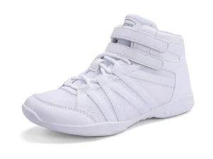 Girls White High Top Cheerleading Shoes Lightweight Youth Cheer Competition S... - Picture 1 of 8