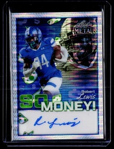 2025 Leaf Metal #3/4 Blue Pulsar Robert Lewis So Money Auto - Picture 1 of 2