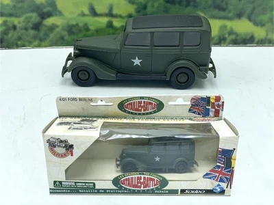1:43 Solido WWII US Army 19436 Ford V8 Berline 6121 Batailles-Battles France - Image 1 of 4