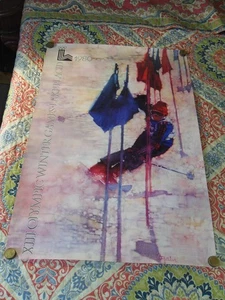 XIII Olympic Winter Games 1980 Lake Placid Original Poster 20" X 30" - Picture 1 of 14