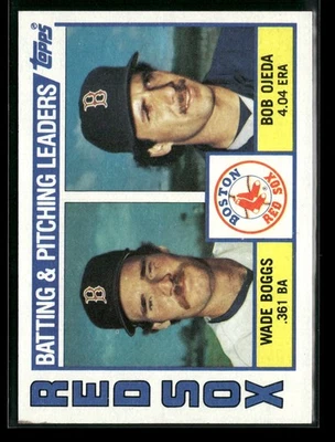 1984 Topps #786 (Wade Boggs / Bob Ojeda) Boston Red Sox - Image 1 of 2