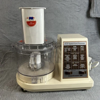 Hamilton Beach Scovill Dual-Speed Food Processor 702-4 Tested Working USA - Image 1 of 4