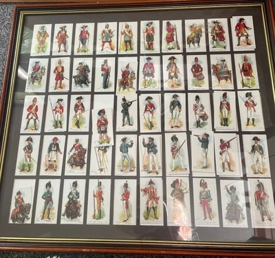 OLD ENGLANDS DEFENDERS JOHN PLAYERS /50 Cigarette Cards Framed - Image 1 of 4
