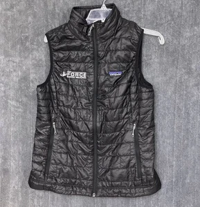 Patagonia Nano Puff Puffer Vest Women Medium Black Primaloft Light Full Zip LOGO - Bild 1 von 14