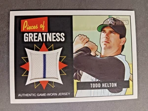 Bowman Heritage Todd Helton Pieces of Greatness Rockies 2005 - Imagen 1 de 2
