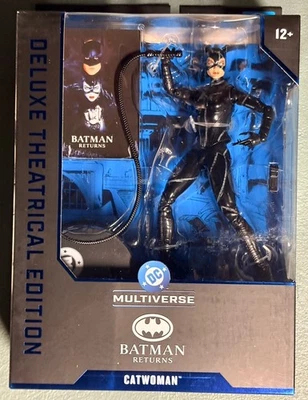 Figura McFarlane DC Multiverse Catwoman Batman Returns Deluxe Edición Teatral Foto 1 de 2