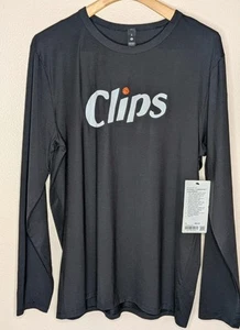 Camicia Lululemon Fundamental manica lunga nera Los Angeles Clippers NBA uomo XL - Foto 1 di 5