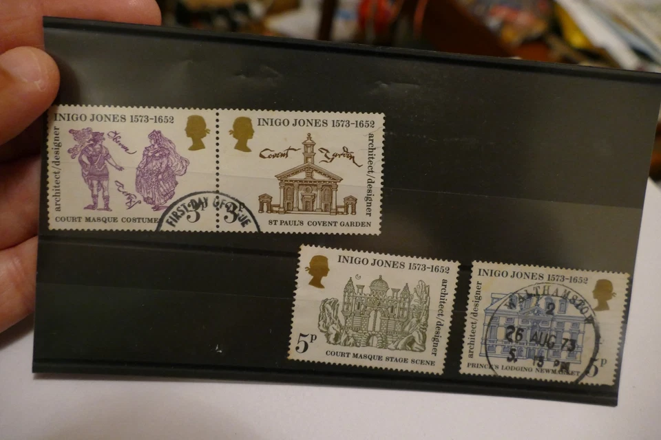 Inigo Jones FULL SET commemorative British UK GB postage stamps postal - Image 1 of 1