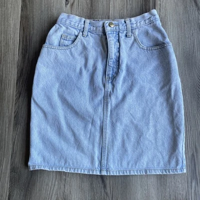 Falda vaquera vintage años 90 Guess lavada ligera para mujer talla 30 hecha en EE. UU. Foto 1 de 4