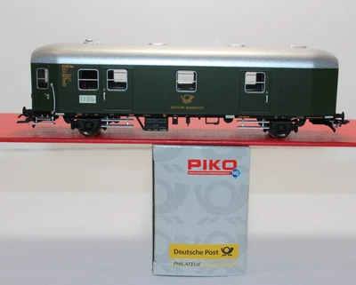 fg4400, Alter Piko Bahnpostwagen DBP Post Philatelie TOP OVP NEM KKK H0 DC - Bild 1 von 4