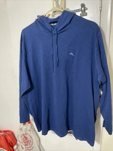 Tommy Bahama T Tee Hoodie Shirt Bali Beach Marlin White LS 3XLB *READ* - Picture 1 of 4