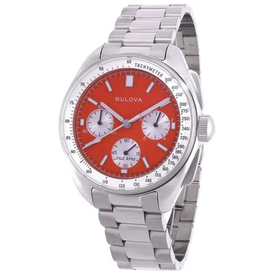 Bulova Lunar Pilot Chronograph Quartz Red Dial Men's Watch 96K115 - Image 1 of 4