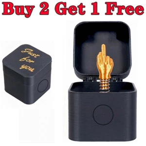 Middle Finger In A Box Funny Surprise Box Pop up Christmas Novelty Fun Gifts - Picture 1 of 9