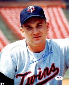 Harmon Killebrew autographed signed 8x10 photo MLB Minnesota Twins PSA COA - Picture 1 of 1