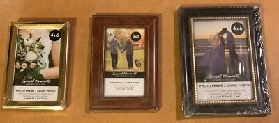 3 marcos de fotos diferentes sellados para decoradores momentos especiales - dos 4"X6", uno 3"X5" Foto 1 de 2