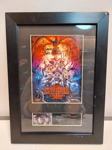 Framed Stranger Things Signed Print of poster - Picture 1 of 9