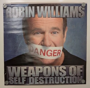 Póster promocional de Robin Williams Weapons of Self Destruction 2009 HBO TV Show 36 x 36 - Imagen 1 de 3