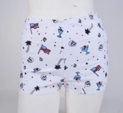 NUEVO CON ETIQUETAS MUJER VOLCOM FLOCADO 4TH 2" BOARDSHORTS $46 S Blanco Bolsillo Trasero Foto 1 de 3