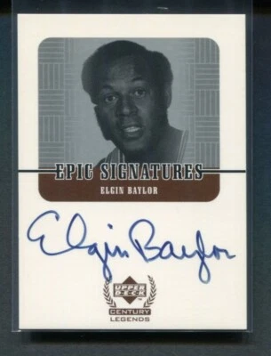 Upper Deck Century Legends 1999 Elgin Baylor Epic Signatures automático Foto 1 de 2
